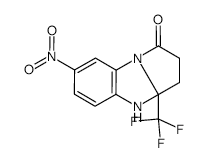 7-NITRO-3A-(TRIFLUOROMETHYL)-2,3,3A,4-TETRAHYDRO-1H-BENZO[D]PYRROLO[1,2-A]IMIDAZOL-1-ONE structure, CAS 1186590-49-7