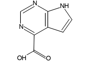 7H-PYRROLO[2,3-D]PYRIMIDINE-4-CARBOXYLIC ACID structure, CAS 1005206-17-6
