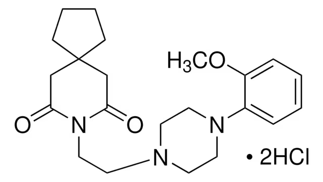 8-(2-(4-(2-METHOXYPHENYL)PIPERAZIN-1-YL)ETHYL)-8-AZASPIRO[4.5]DECANE-7,9-DIONE DIHYDROCHLORIDE structure, CAS 21102-95-4