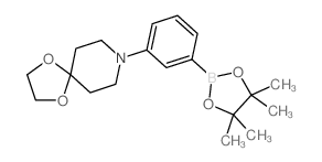 8-(3-(4,4,5,5-TETRAMETHYL-1,3,2-DIOXABOROLAN-2-YL)PHENYL)-1,4-DIOXA-8-AZASPIRO[4.5]DECANE structure, CAS 862261-25-4