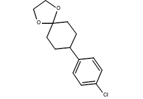 8-(4-CHLOROPHENYL)-1,4-DIOXASPIRO[4.5]DECANE structure, CAS 25253-51-4