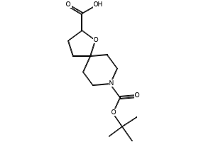 8-(TERT-BUTOXYCARBONYL)-1-OXA-8-AZASPIRO[4.5]DECANE-3-CARBOXYLIC ACID structure, CAS 1160246-97-8