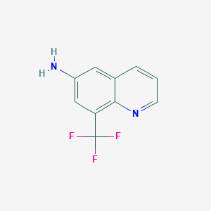 8-(TRIFLUOROMETHYL)QUINOLIN-6-AMINE structure, CAS 1080640-91-0