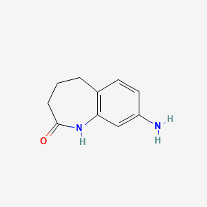 8-AMINO-1,3,4,5-TETRAHYDROBENZO[B]AZEPIN-2-ONE structure, CAS 22246-76-0
