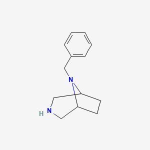 8-BENZYL-3,8-DIAZABICYCLO[3.2.1]OCTANE structure, CAS 93428-56-9