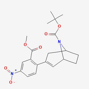 8-BOC-3-(2-METHOXYCARBONYL-4-NITROPHENYL)-8-AZA-BICYCLO[3.2.1]OCT-2-ENE structure, CAS 900503-41-5