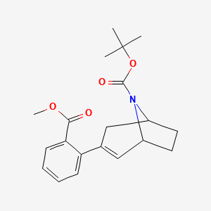 8-BOC-3-(2-METHOXYCARBONYLPHENYL)-8-AZA-BICYCLO[3.2.1]OCT-2-ENE structure, CAS 900503-39-1