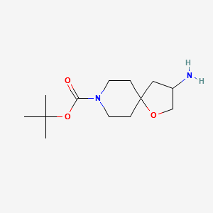 8-BOC-3-AMINO-1-OXA-8-AZASPIRO[4.5]DECANE structure, CAS 1160246-91-2