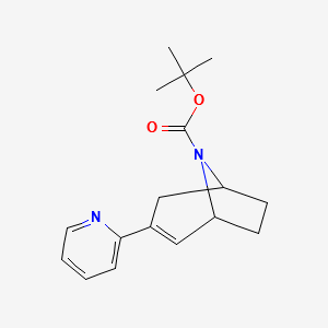 8-BOC-3-PYRIDIN-2-YL-8-AZA-BICYCLO[3.2.1]OCT-2-ENE structure, CAS 900503-42-6