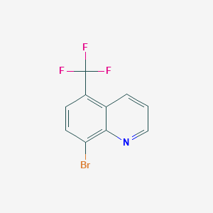 8-BROMO-5-(TRIFLUOROMETHYL)QUINOLINE structure, CAS 917251-92-4