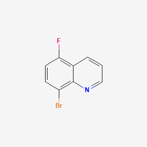 8-BROMO-5-FLUOROQUINOLINE structure, CAS 917251-99-1