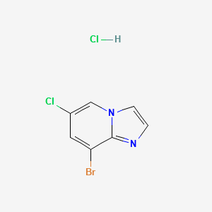8-BROMO-6-CHLOROIMIDAZO[1,2-A]PYRIDINE HYDROCHLORIDE structure, CAS 957120-39-7