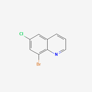 8-BROMO-6-CHLOROQUINOLINE structure, CAS 16567-11-6