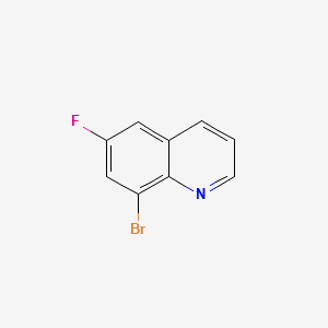 8-BROMO-6-FLUOROQUINOLINE structure, CAS 22960-18-5