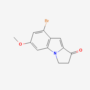 8-BROMO-6-METHOXY-2,3-DIHYDRO-1H-PYRROLO[1,2-A]INDOL-1-ONE structure, CAS 476618-49-2