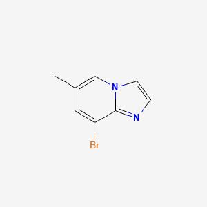 8-BROMO-6-METHYLIMIDAZO[1,2-A]PYRIDINE structure, CAS 136117-93-6