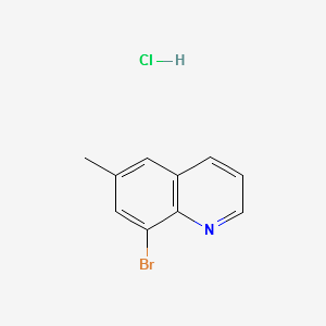8-BROMO-6-METHYLQUINOLINE HYDROCHLORIDE structure, CAS 1255574-68-5