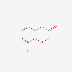 8-BROMOCHROMAN-3-ONE structure, CAS 133118-80-6