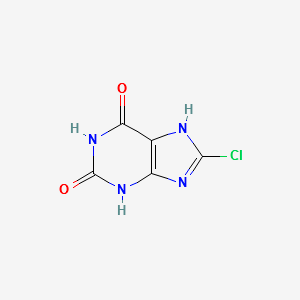 8-CHLORO-1H-PURINE-2,6(3H,7H)-DIONE structure, CAS 13548-68-0