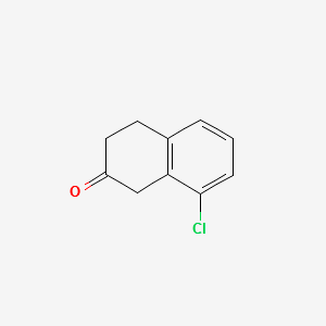 8-CHLORO-3,4-DIHYDRONAPHTHALEN-2(1H)-ONE structure, CAS 82302-27-0
