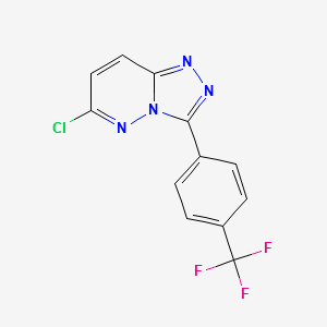8-CHLORO-3-(4-(TRIFLUOROMETHYL)PHENYL)-[1,2,4]TRIAZOLO[4,3-B]PYRIDAZINE structure, CAS 175204-95-2