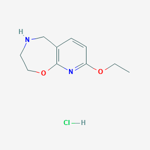 8-ETHOXY-2,3,4,5-TETRAHYDROPYRIDO[3,2-F][1,4]OXAZEPINE HYDROCHLORIDE structure, CAS 1154473-06-9