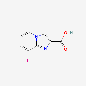 8-FLUOROIMIDAZO[1,2-A]PYRIDINE-2-CARBOXYLIC ACID structure, CAS 1020034-56-3