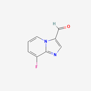 8-FLUOROIMIDAZO[1,2-A]PYRIDINE-3-CARBALDEHYDE structure, CAS 1019021-92-1