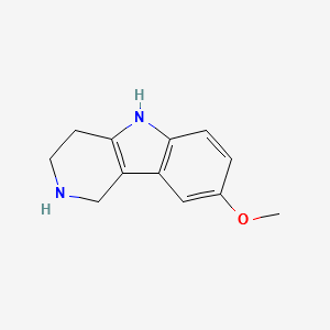 8-METHOXY-2,3,4,5-TETRAHYDRO-1H-PYRIDO[4,3-B]INDOLE structure, CAS 126912-70-7
