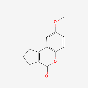 8-METHOXY-2,3-DIHYDROCYCLOPENTA[C]CHROMEN-4(1H)-ONE structure, CAS 533884-90-1