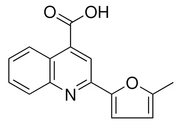 8-METHYL-2-(5-METHYLFURAN-2-YL)QUINOLINE-4-CARBOXYLIC ACID structure, CAS 438227-14-6
