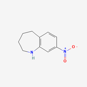 8-NITRO-2,3,4,5-TETRAHYDRO-1H-BENZO[B]AZEPINE structure, CAS 17422-54-7
