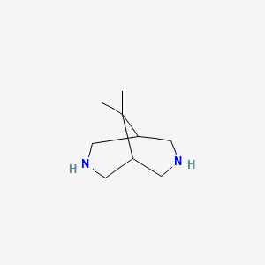 9,9-DIMETHYL-3,7-DIAZABICYCLO[3.3.1]NONANE structure, CAS 10564-26-8