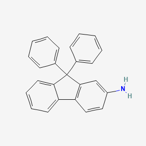 9,9-DIPHENYL-9H-FLUOREN-2-AMINE structure, CAS 1268519-74-9