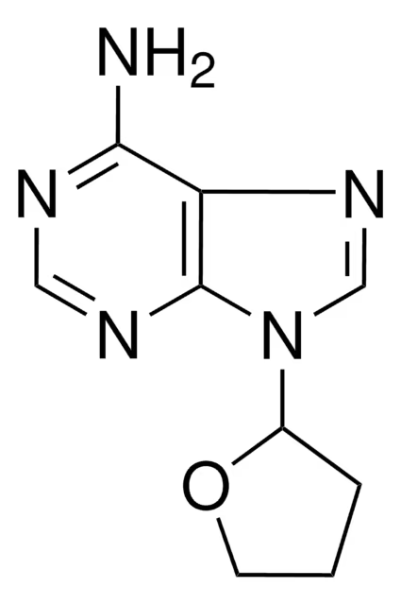 9-(TETRAHYDROFURAN-2-YL)-9H-PURIN-6-AMINE structure, CAS 17318-31-9