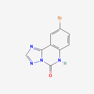 9-BROMO-[1,2,4]TRIAZOLO[1,5-C]QUINAZOLIN-5(6H)-ONE structure, CAS 882517-92-2