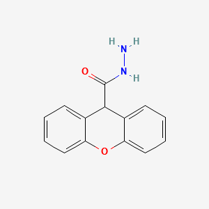 9H-XANTHENE-9-CARBOHYDRAZIDE structure, CAS 1604-08-6