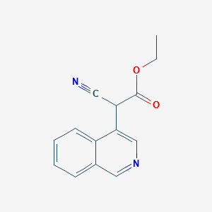 A-CYANO-4-ISOQUINOLINEACETIC ACID ETHYL ESTER structure, CAS 117646-39-6