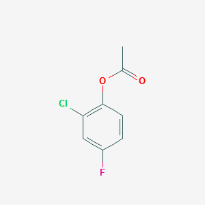 ACETIC ACID 2-CHLORO-4-FLUOROPHENYL ESTER structure, CAS 301653-18-9