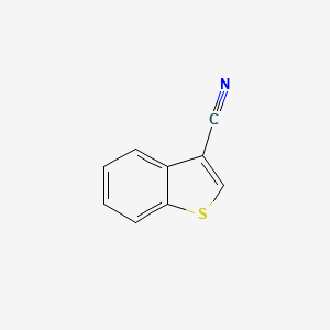 BENZO[B]THIOPHENE-3-CARBONITRILE structure, CAS 24434-84-2