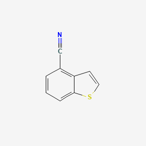 BENZO[B]THIOPHENE-4-CARBONITRILE structure, CAS 17347-34-1