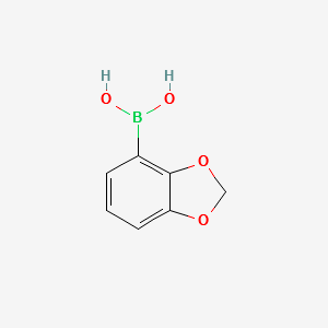 BENZO[D][1,3]DIOXOL-4-YLBORONIC ACID structure, CAS 361456-68-0