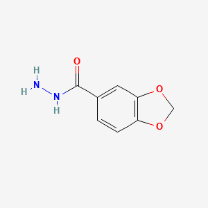BENZO[D][1,3]DIOXOLE-5-CARBOHYDRAZIDE structure, CAS 22026-39-7