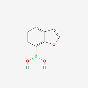 BENZOFURAN-7-YLBORONIC ACID structure, CAS 860625-79-2