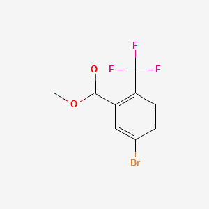 BENZOIC ACID,5-BROMO-2-(TRIFLUOROMETHYL)-,METHYL ESTER structure, CAS 842136-32-7