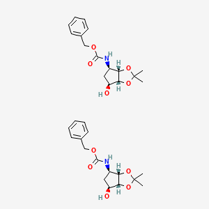BENZYL ((3AS,4R,6S,6AR)-6-HYDROXY-2,2-DIMETHYLTETRAHYDRO-3AH-CYCLOPENTA[D][1,3]DIOXOL-4-YL)CARBAMATE structure, CAS 274693-53-7