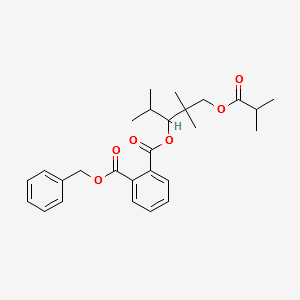 BENZYL (1-(ISOBUTYRYLOXY)-2,2,4-TRIMETHYLPENTAN-3-YL) PHTHALATE structure, CAS 16883-83-3