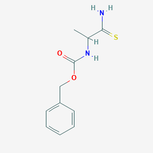 BENZYL (1-AMINO-1-THIOXOPROPAN-2-YL)CARBAMATE structure, CAS 141041-83-0