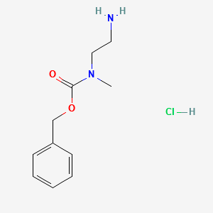 BENZYL (2-AMINOETHYL)(METHYL)CARBAMATE HYDROCHLORIDE structure, CAS 162576-01-4