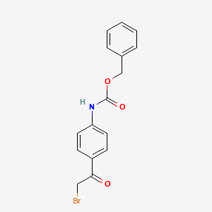BENZYL (4-(2-BROMOACETYL)PHENYL)CARBAMATE structure, CAS 157014-41-0
